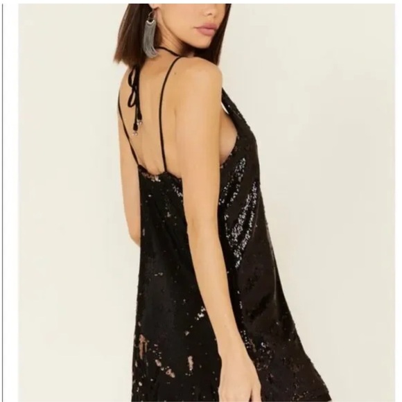 Free People Double Take Sequin Mini Dress XS - Picture 8 of 16